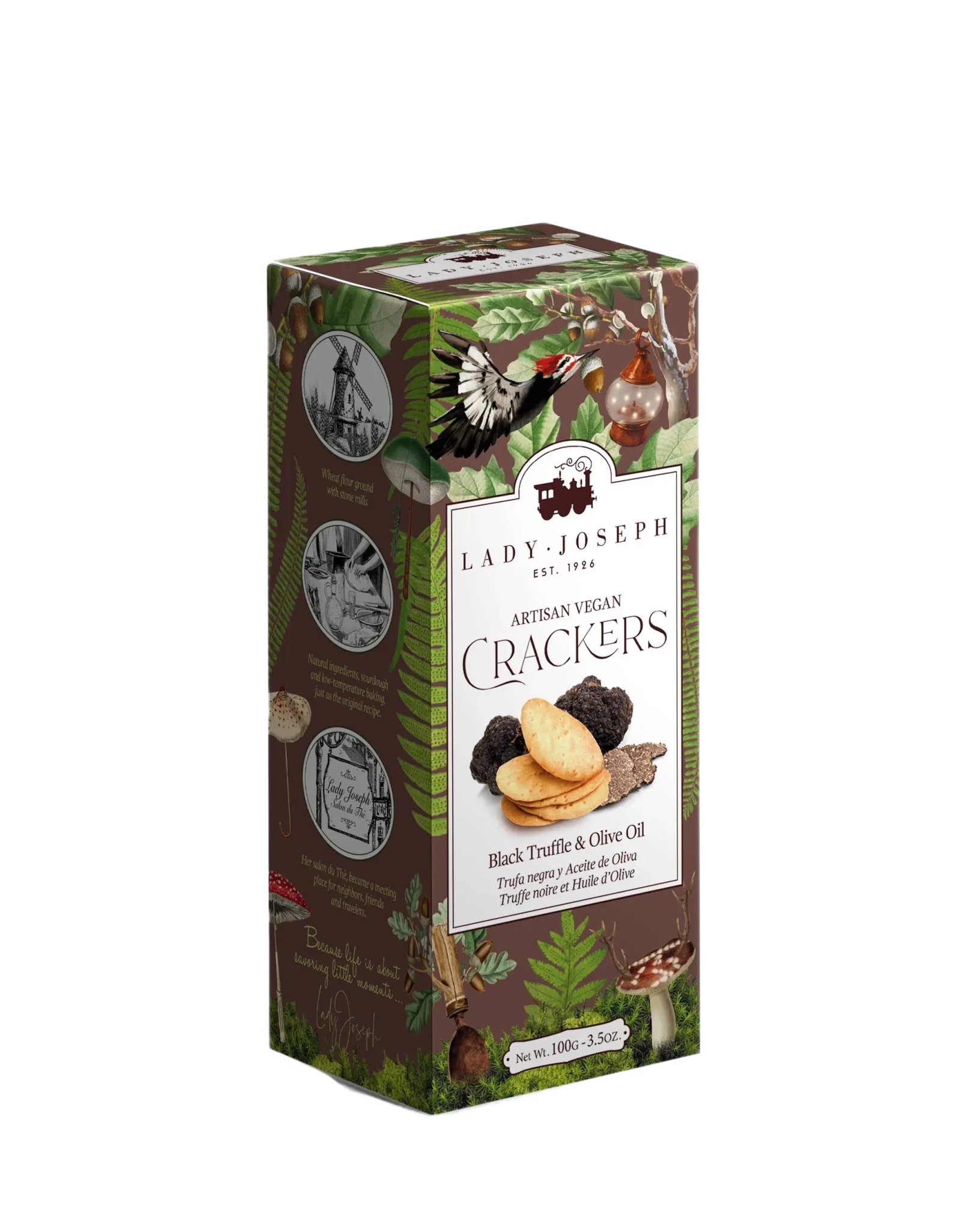 Crackers with Truffle & Olive Oil (snack) Cracker with truffle - Só Verde