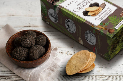 Crackers with Truffle & Olive Oil (snack) Cracker with truffle - Só Verde