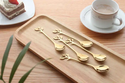 Leaf Spoon - For Tea, Coffee or Dessert - 4 colors