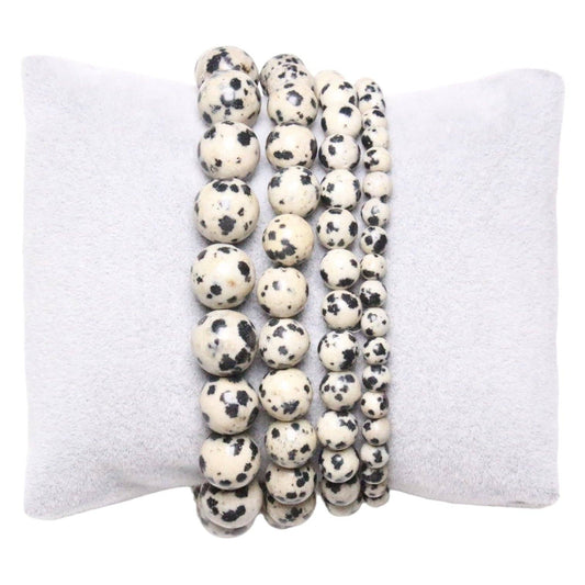 Dalmatian Jasper Bracelet A - Só Verde