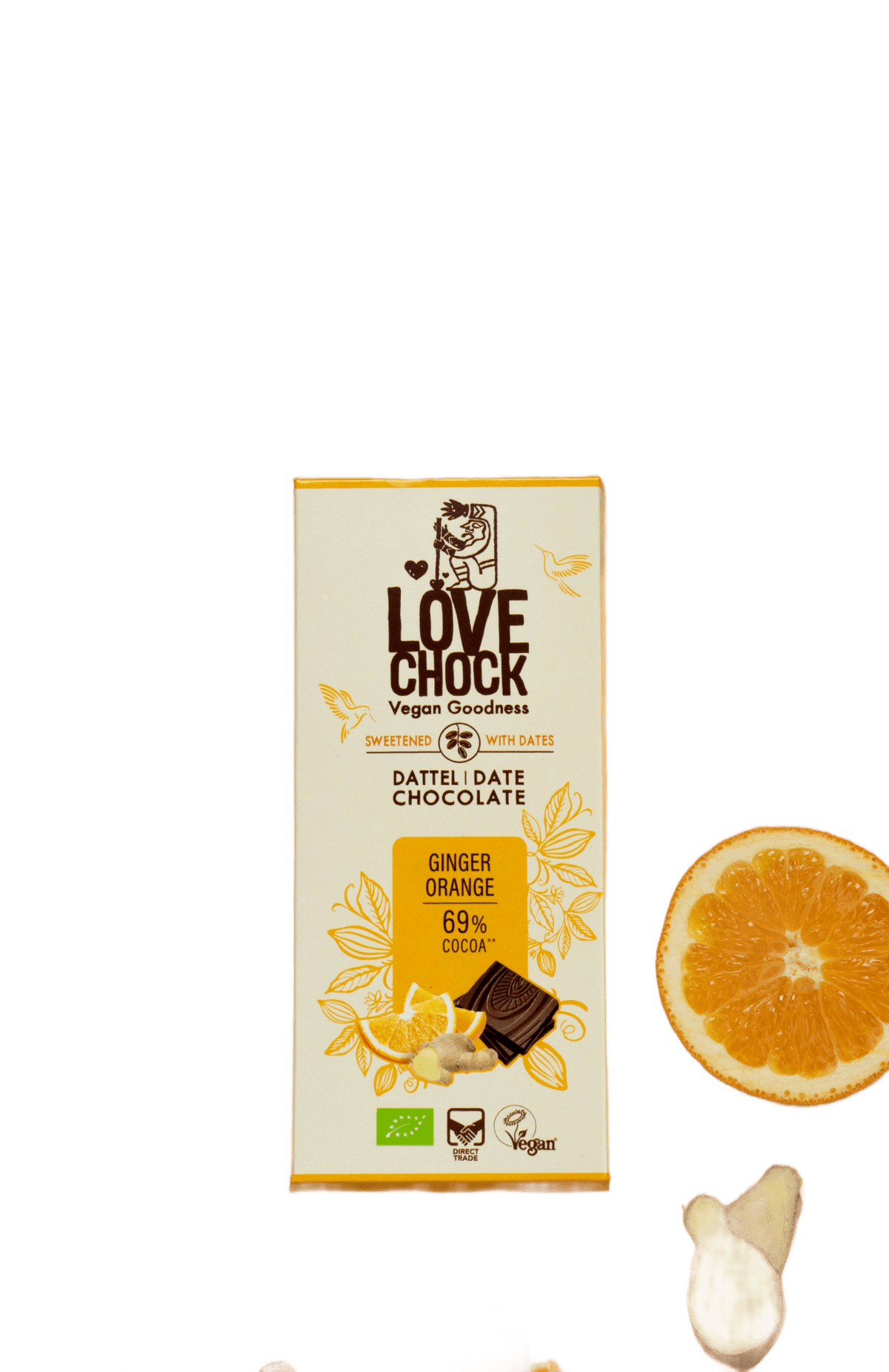 Date-Sweetened Chocolate with Orange & Ginger - Só Verde