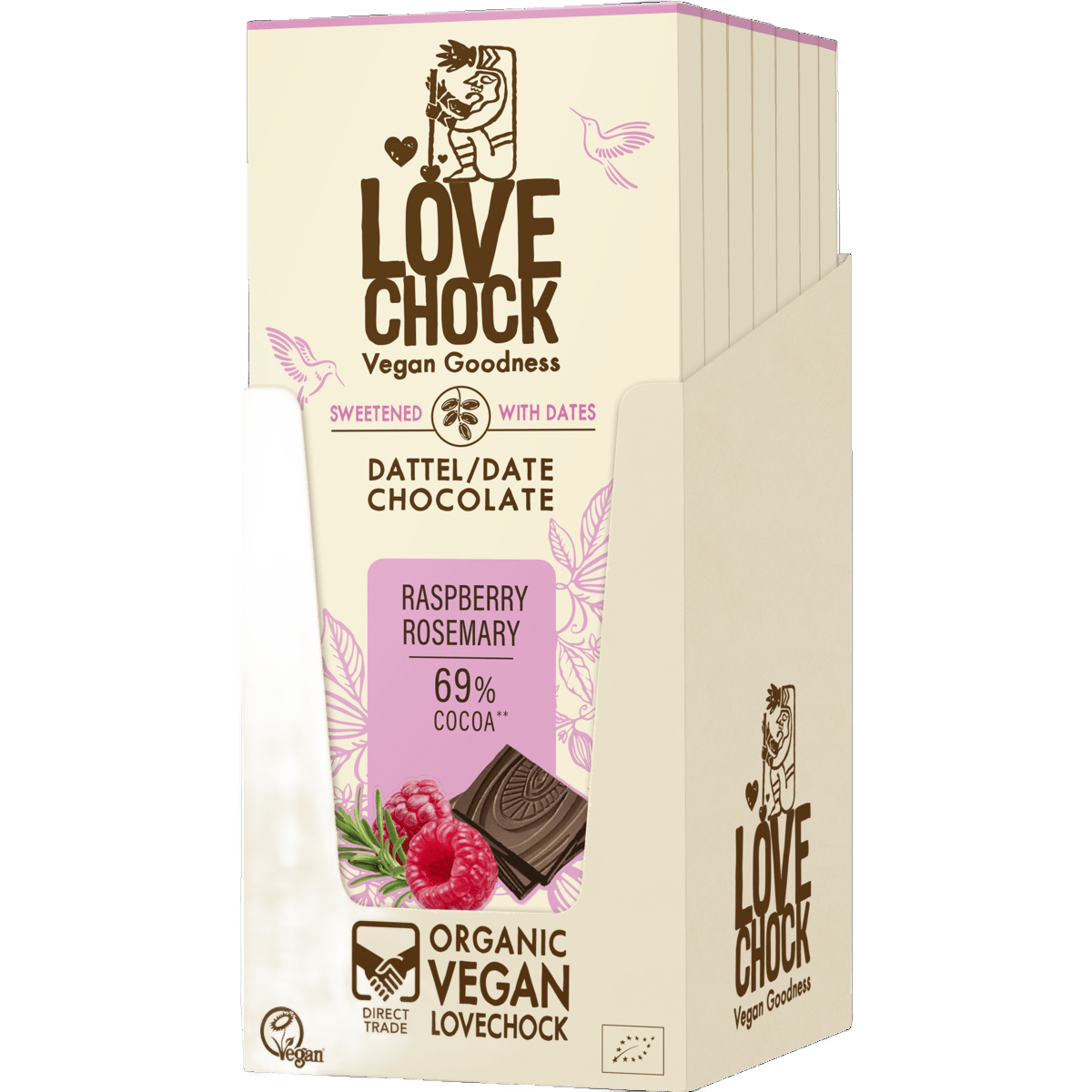 Date-Sweetened Chocolate with Raspberry & Rosemary - Só Verde