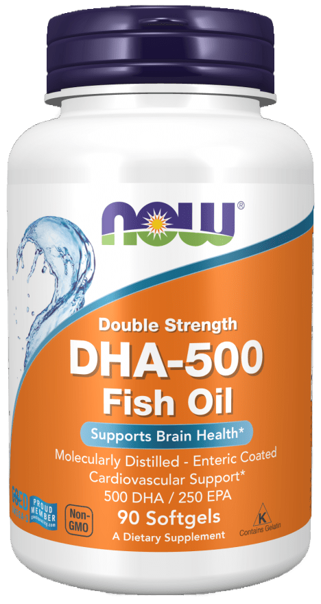 DHA-500 Fish Oil, Double Strength Softgels - Só Verde
