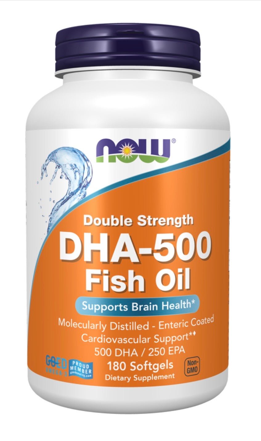 DHA-500 Fish Oil, Double Strength Softgels - Só Verde