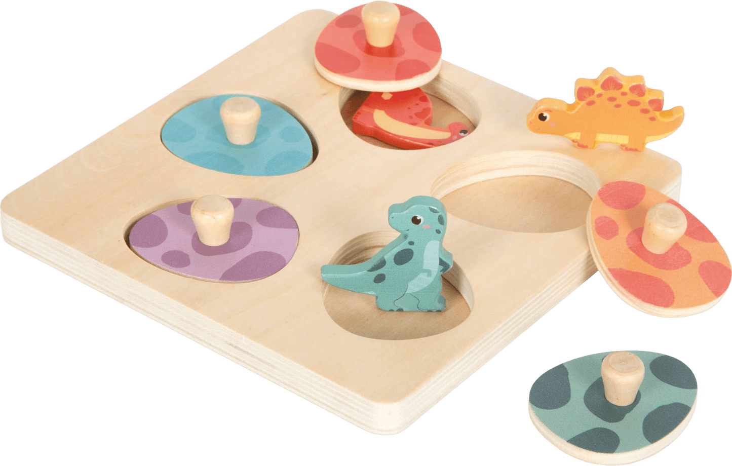 Dino Puzzle & Memo - Wooden Toys - Só Verde