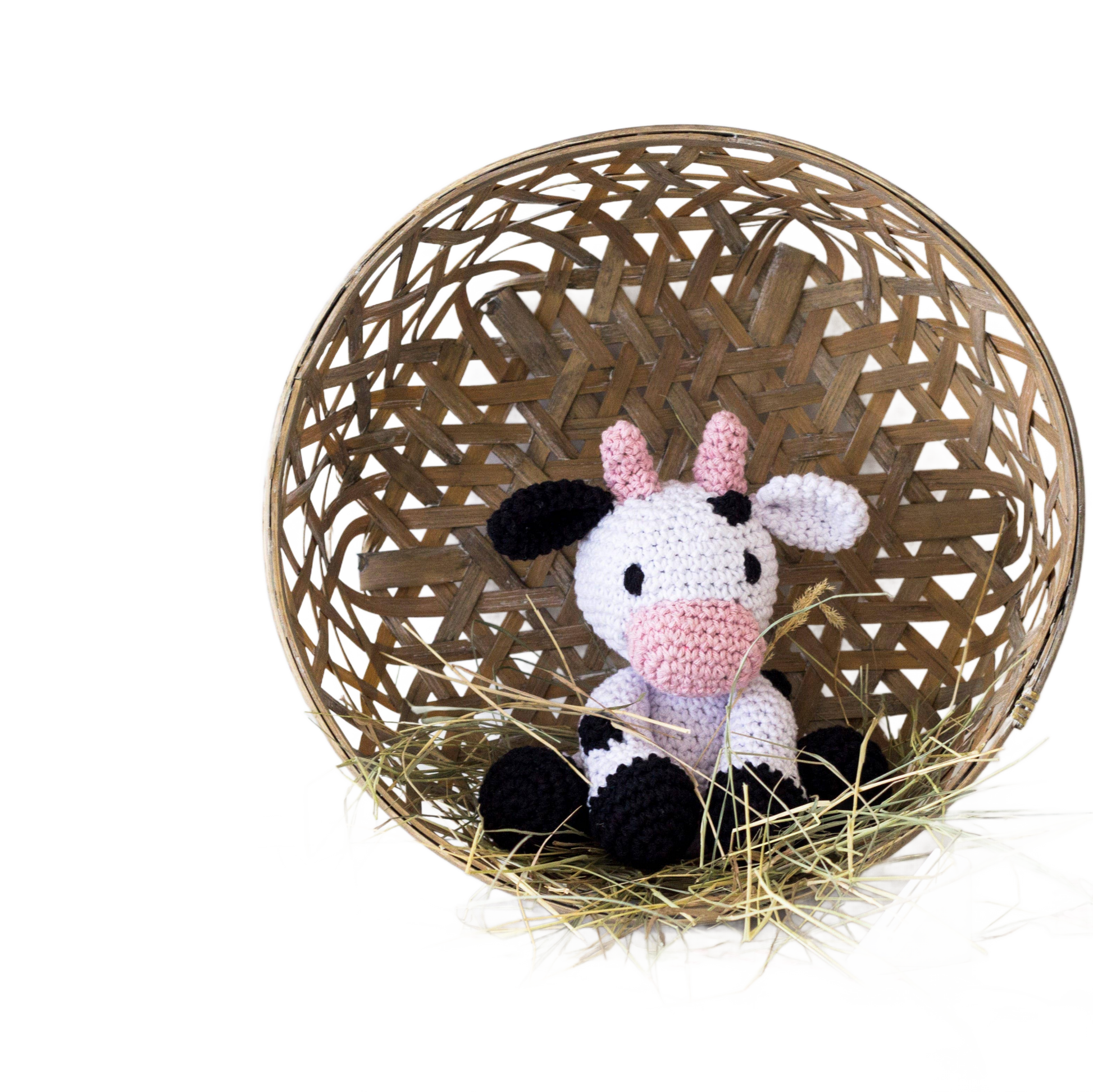 Diy Crochet Kit Cow Kirby - Só Verde