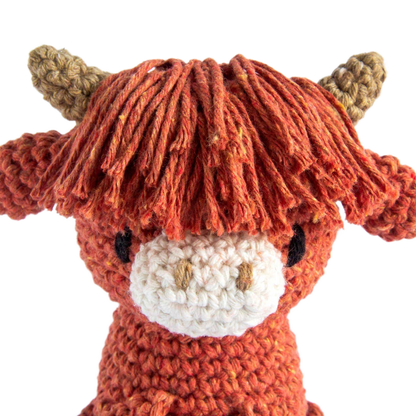 Diy Crochet Kit Highland Cow Aidan - Só Verde