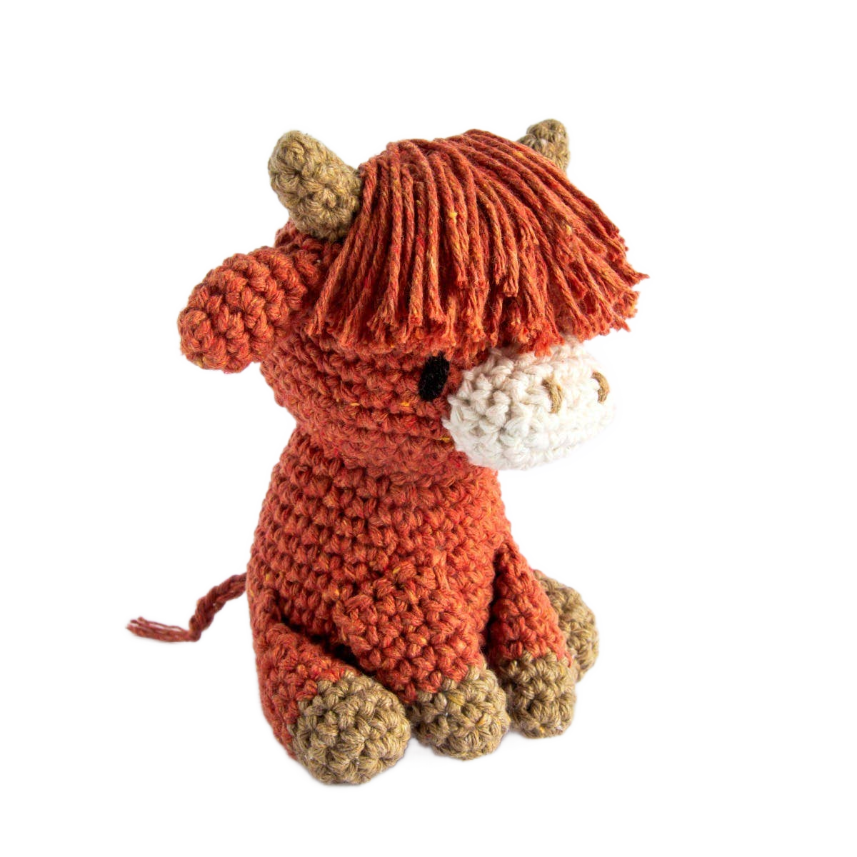Diy Crochet Kit Highland Cow Aidan - Só Verde