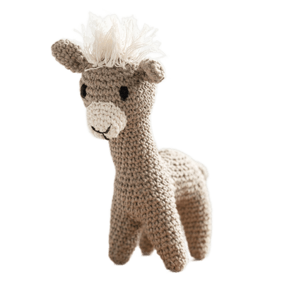 Diy Crochet Kit Llama Laurie Eco Barbante - Só Verde