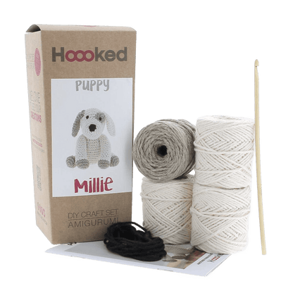 Diy Crochet Kit Puppy Millie Eco Barbante - Só Verde