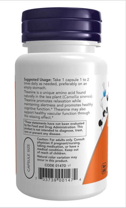 Double Strength L-Theanine, 200mg - Veg Capsules - Só Verde