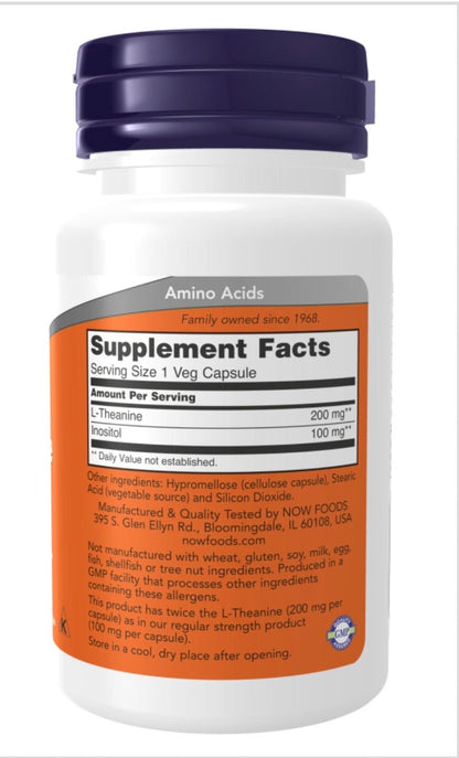 Double Strength L-Theanine, 200mg - Veg Capsules - Só Verde