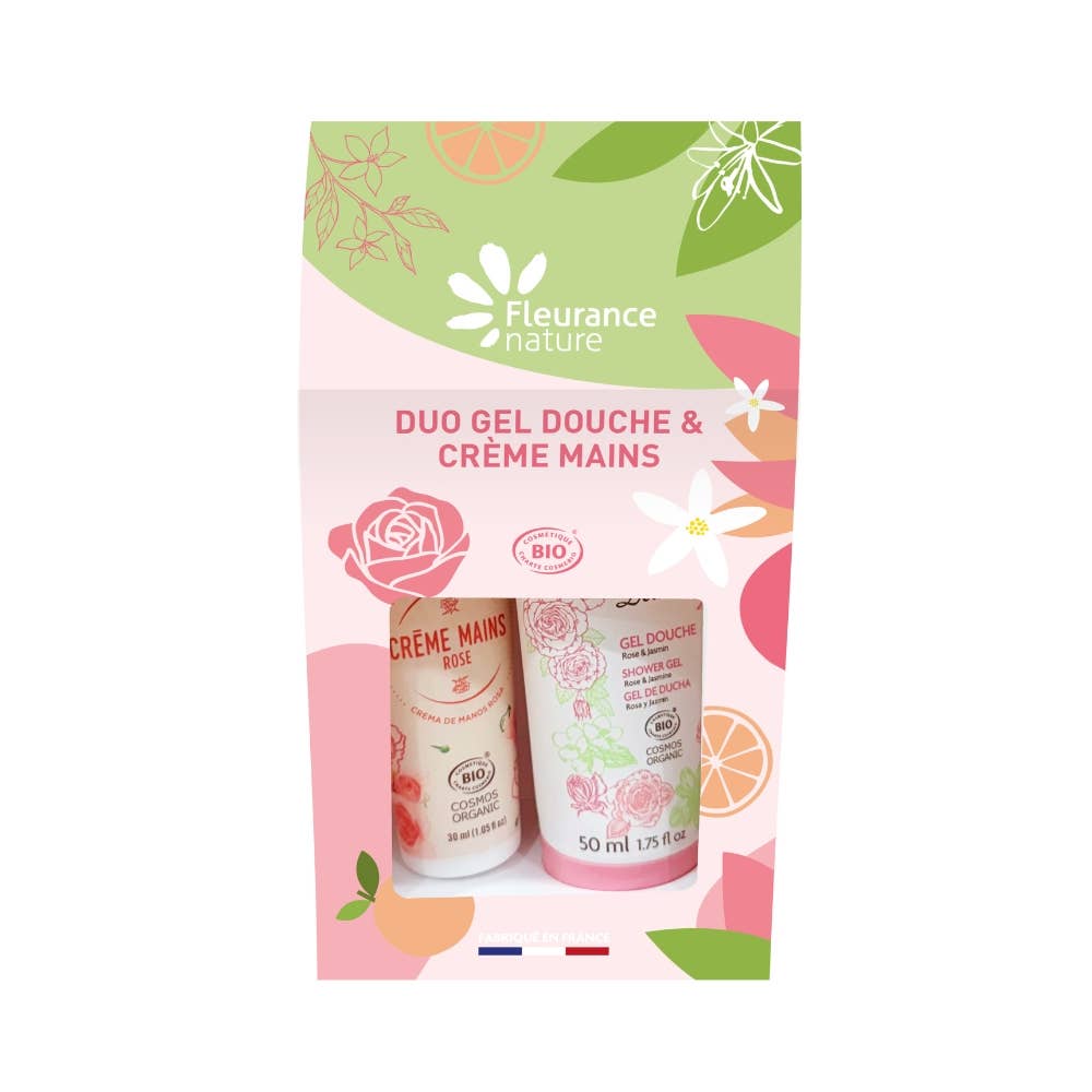 Duo shower gel and rose hand cream - Só Verde