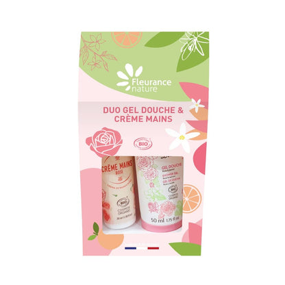 Duo shower gel and rose hand cream - Só Verde