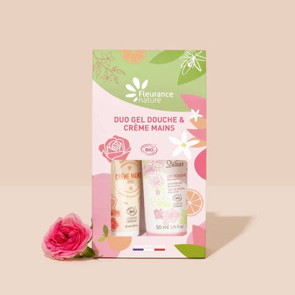 Duo shower gel and rose hand cream - Só Verde