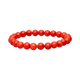 dyed coral ball bracelet - Só Verde