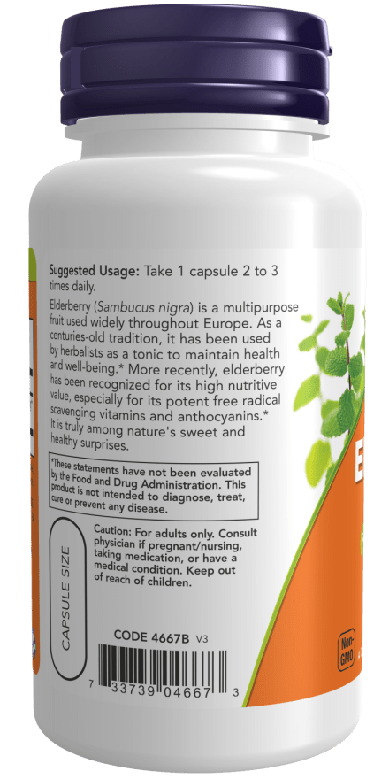 Elderberry 500 mg Veg Capsules - Só Verde