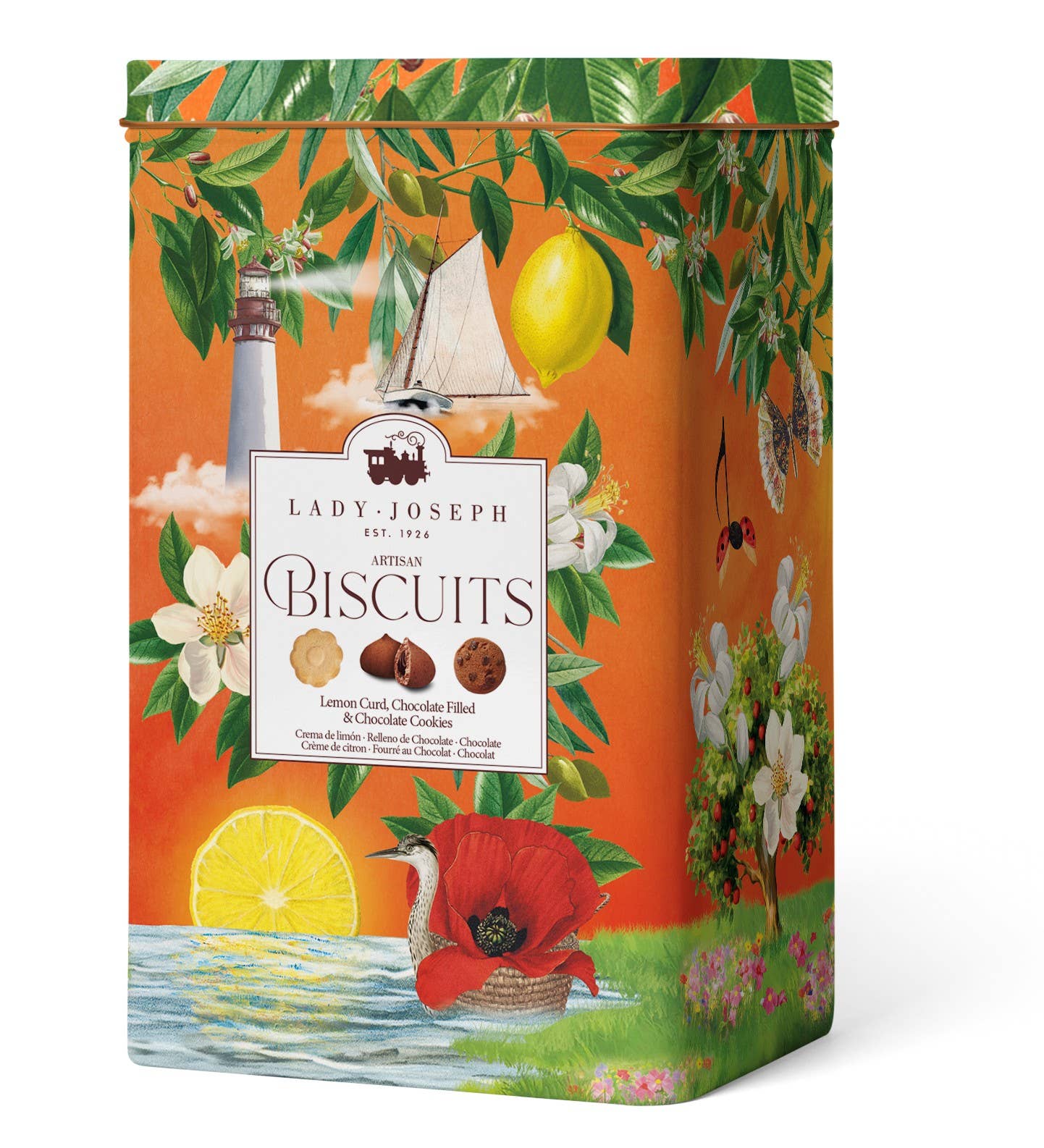 Biscoitos sortidos em lata de oferta