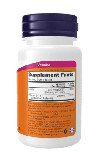 Folic Acid 800 mcg with Vitamin B-Tablets - Só Verde