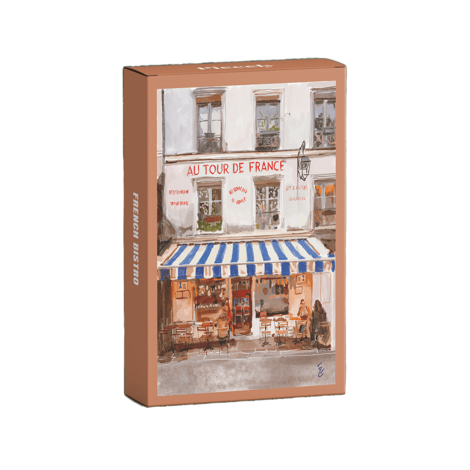 French Bistro Mini Puzzle - Só Verde