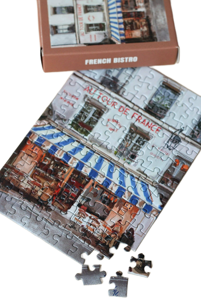 French Bistro Mini Puzzle - Só Verde