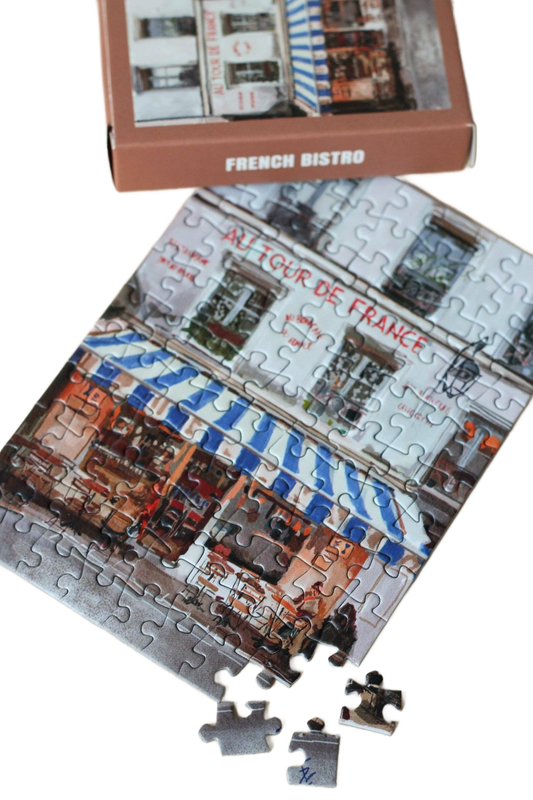 French Bistro Mini Puzzle - Só Verde