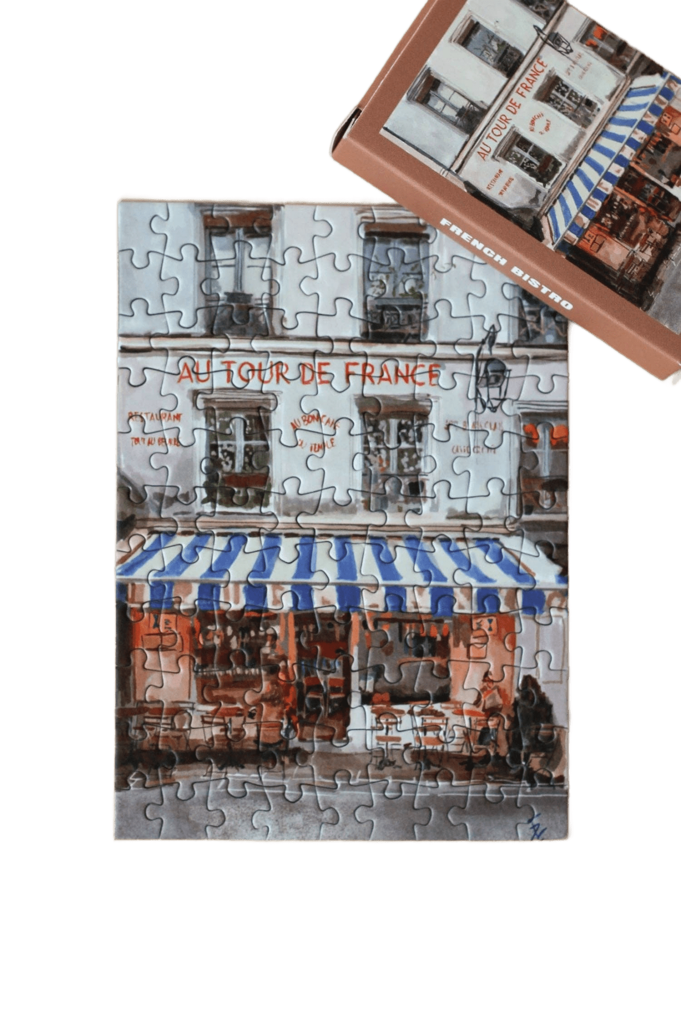 French Bistro Mini Puzzle - Só Verde