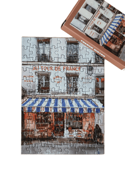 French Bistro Mini Puzzle - Só Verde