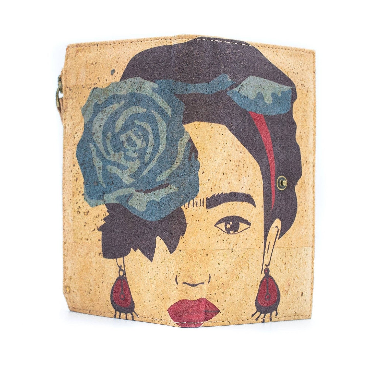 FRIDA KAHLO Cork wallet RFID BAG-2075 - Só Verde