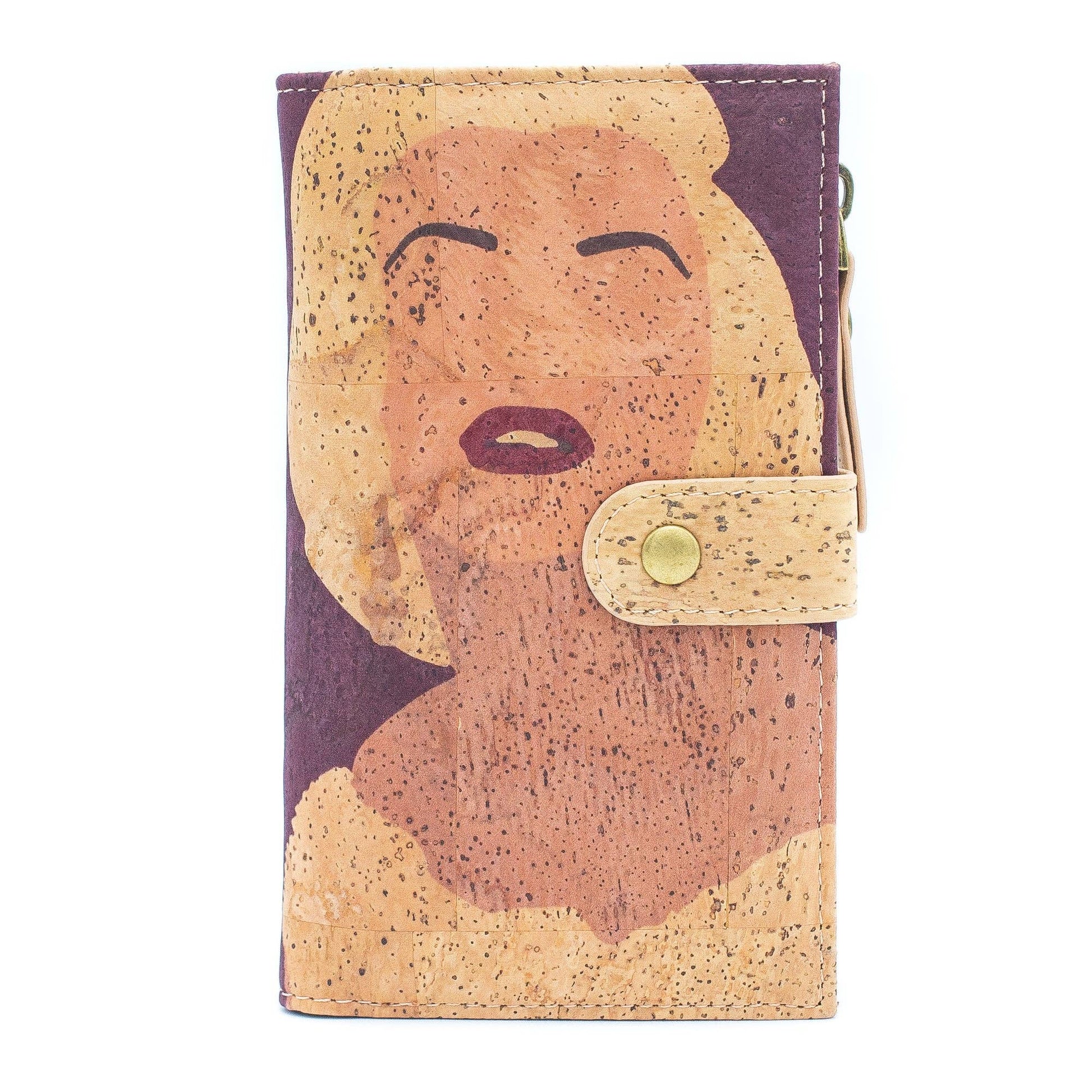 FRIDA KAHLO Cork wallet RFID BAG-2075 - Só Verde