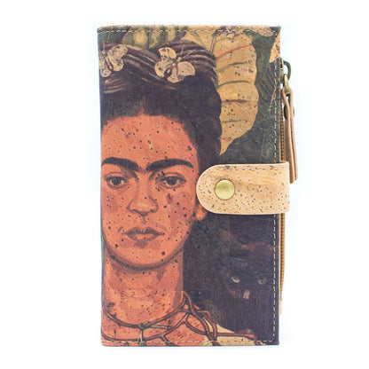 FRIDA KAHLO Cork wallet RFID BAG-2075 - Só Verde