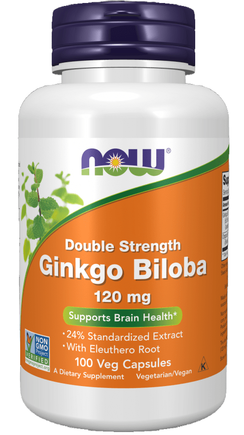 Ginkgo Biloba, Double Strength 120 mg Veg Capsules - Só Verde