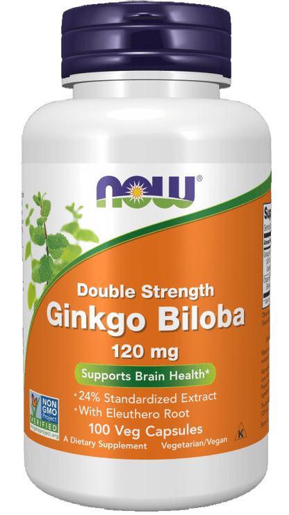 Ginkgo Biloba, Double Strength 120 mg Veg Capsules - Só Verde