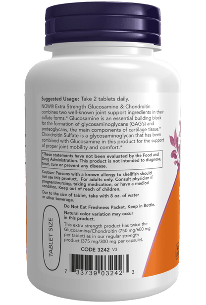 Glucosamine & Chondroitin Extra Strength Tablets - Só Verde