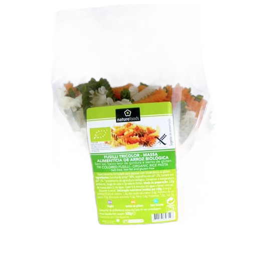 Gluten-free Tricolor Rice Fusilli - Só Verde