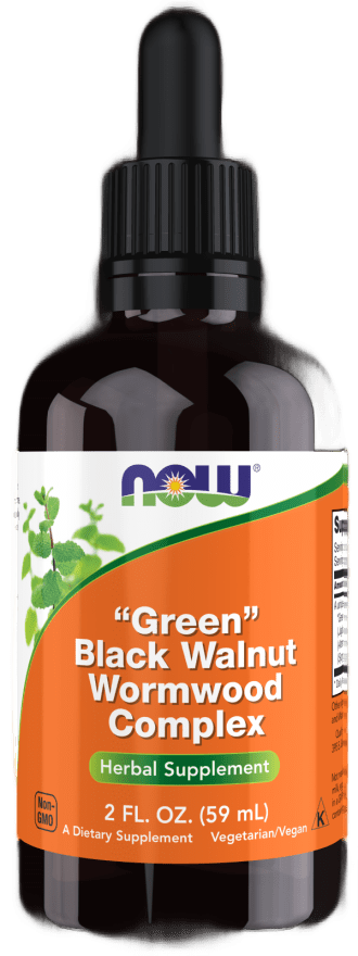 "Green" Black Walnut Wormwood Complex Liquid NOW - Só Verde
