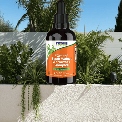 "Green" Black Walnut Wormwood Complex Liquid NOW - Só Verde