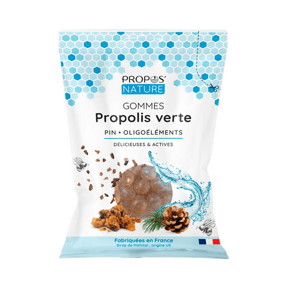 Green Propolis Gummies, Trace Elements & Pine - Sore Throat - Só Verde