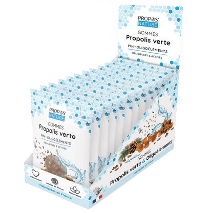 Green Propolis Gummies, Trace Elements & Pine - Sore Throat - Só Verde