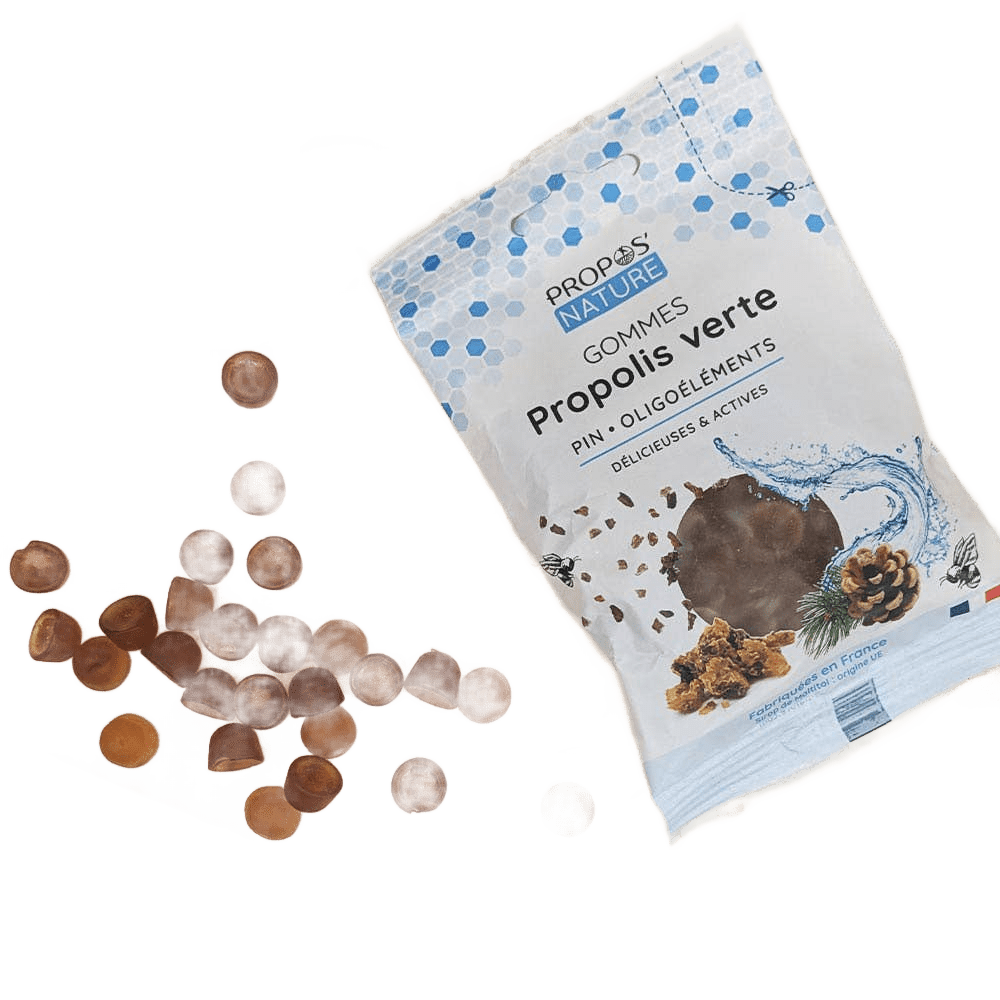 Green Propolis Gummies, Trace Elements & Pine - Sore Throat - Só Verde