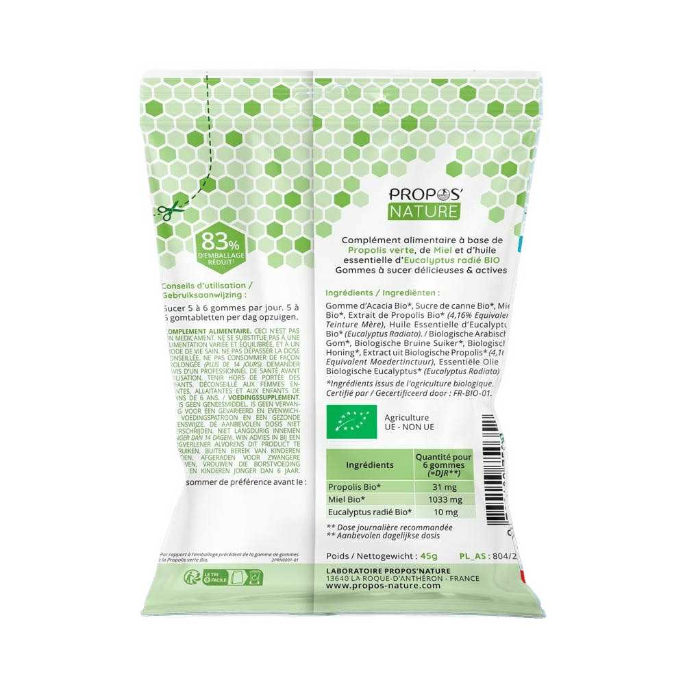 Green Propolis & Honey Lozenges - Sore Throat - Só Verde