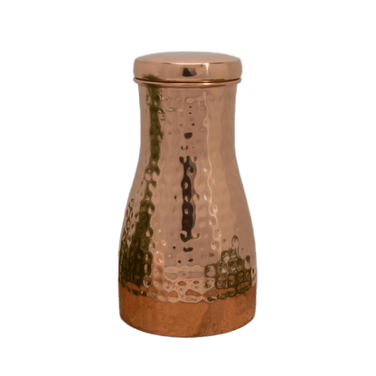 Hammered Copper Carafe with Lid - Só Verde