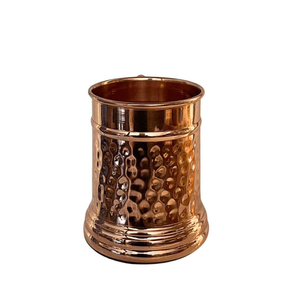 Hammered Copper Mug - Só Verde