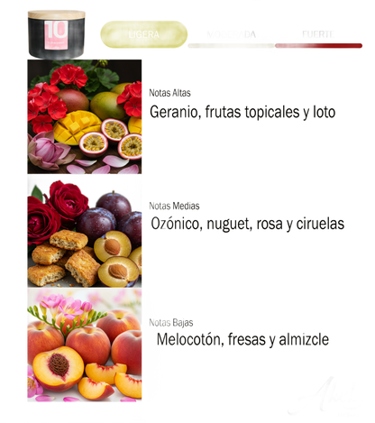 Handmade CHERRY BLOSSOM candle 100% soy wax - Só Verde