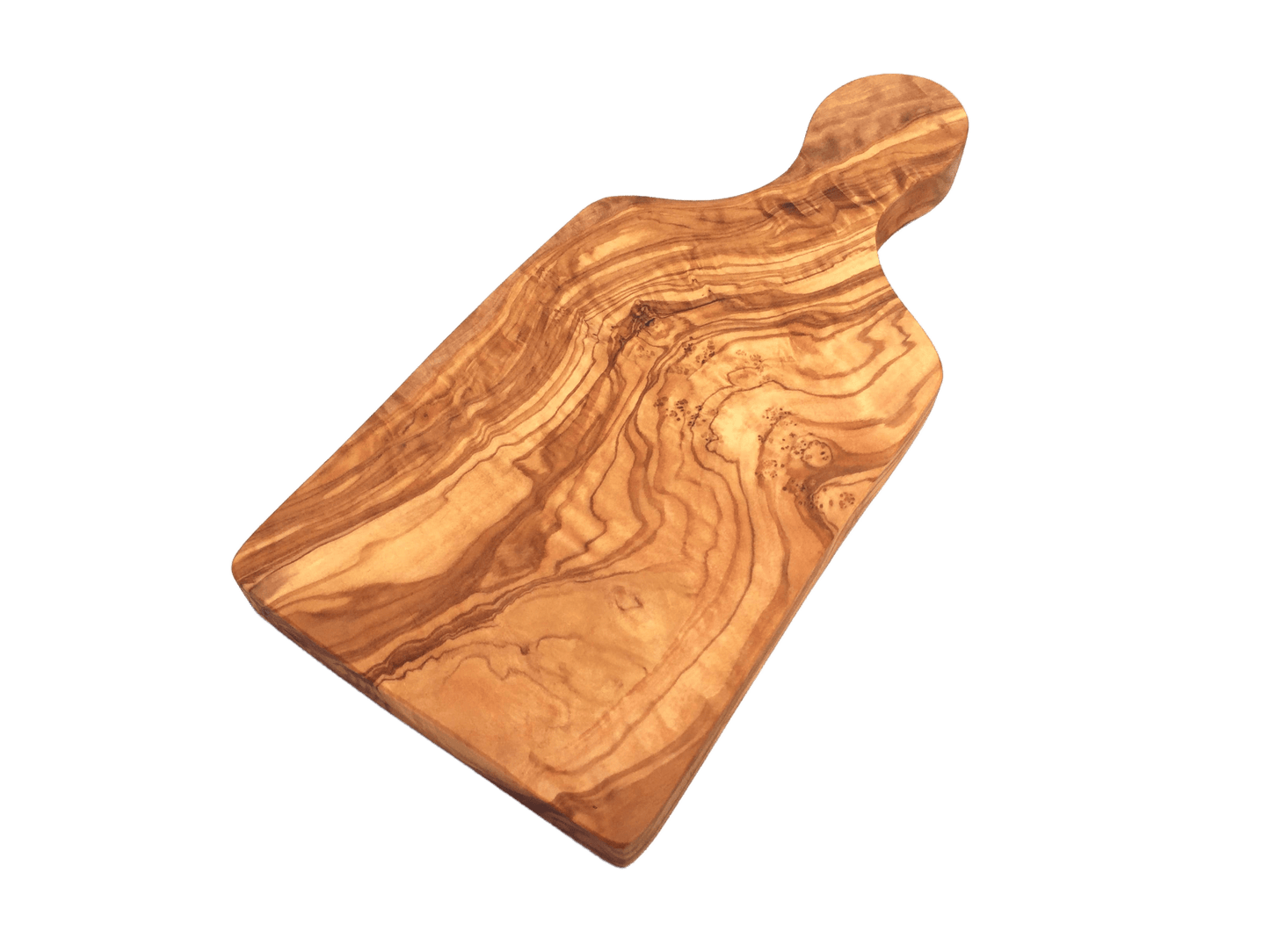 Handmade olive wood cutting board with handle - Só Verde