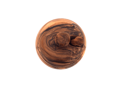Handmade Olive Wood Honey Pot With Honey Spoon - Só Verde