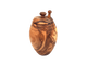 Handmade Olive Wood Honey Pot With Honey Spoon - Só Verde