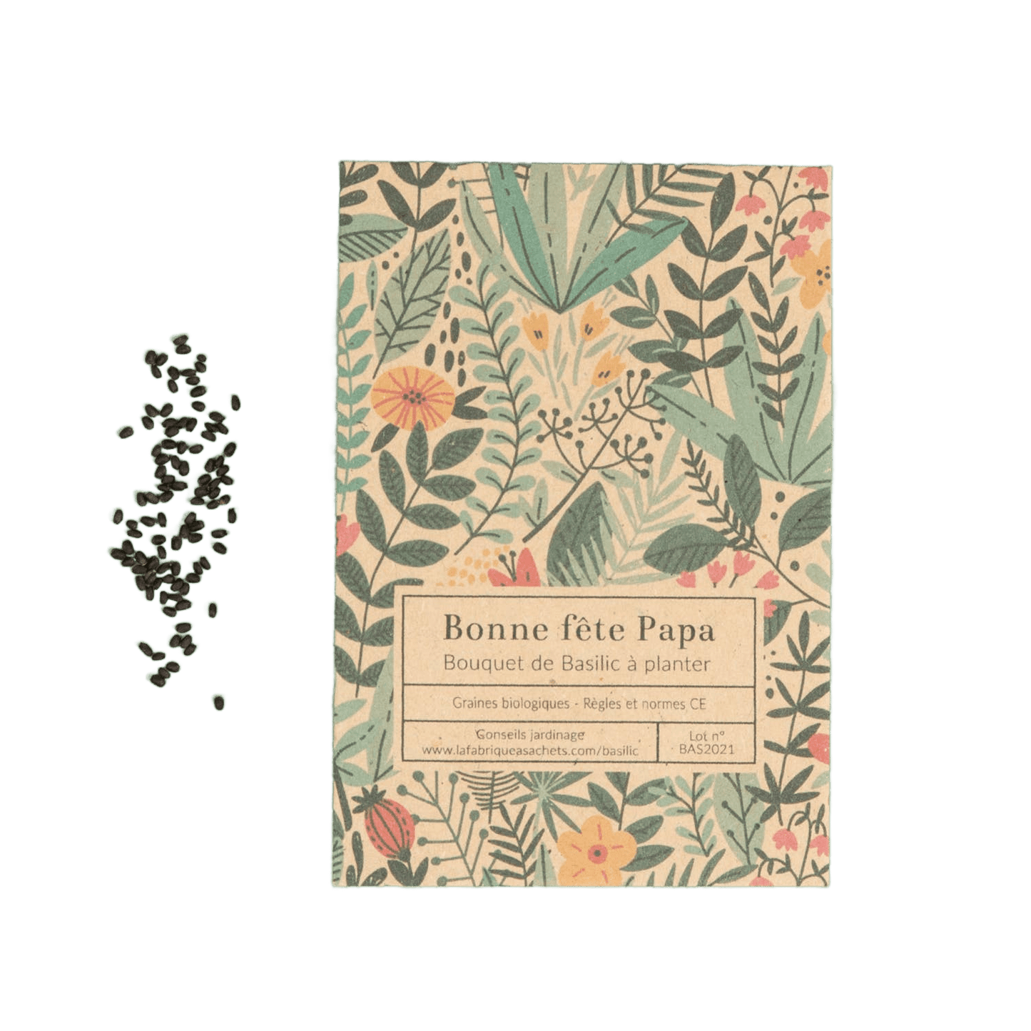 Happy Father's Day - Basil Seed Bag - Só Verde