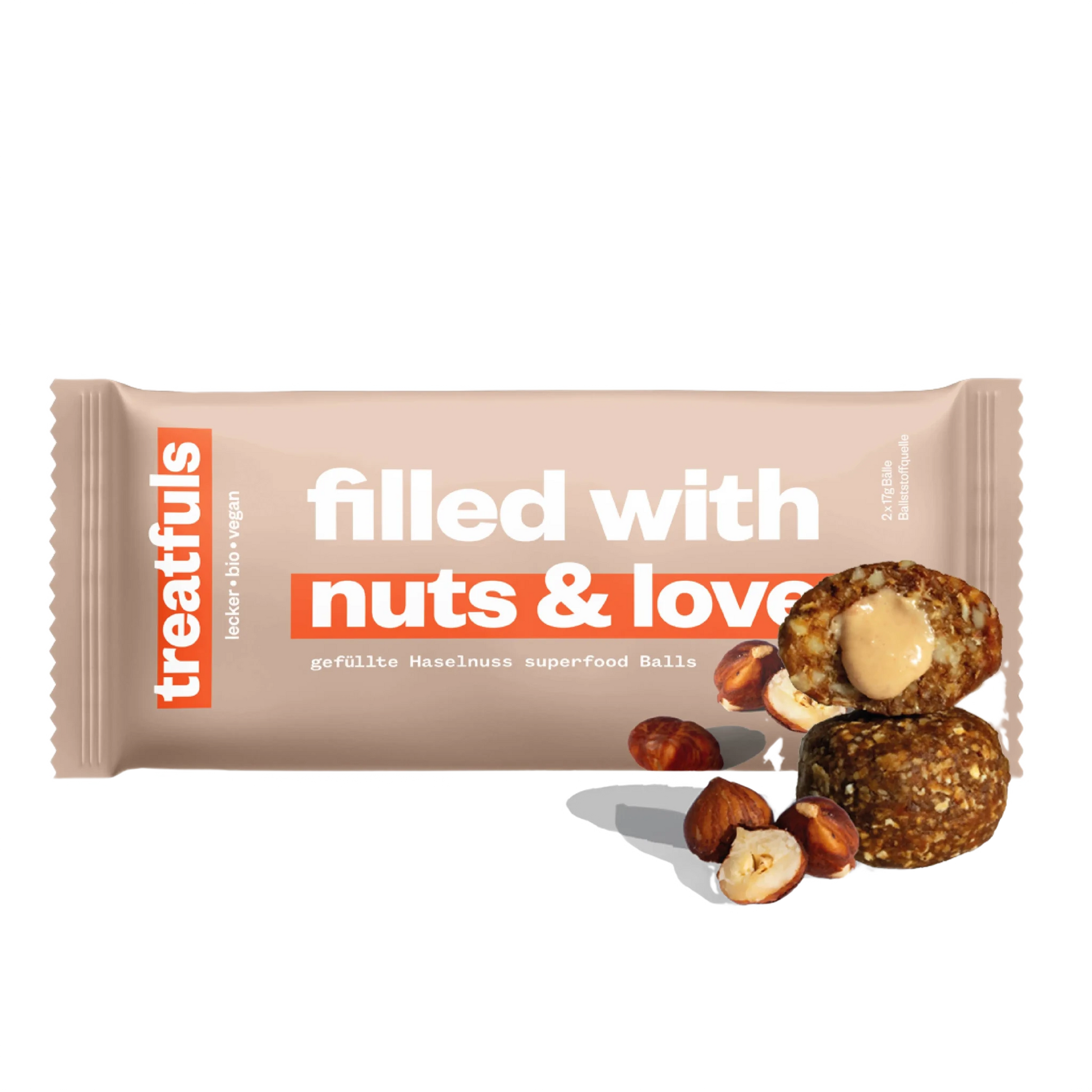 Hazelnut Butter Filled Energy Balls - Só Verde