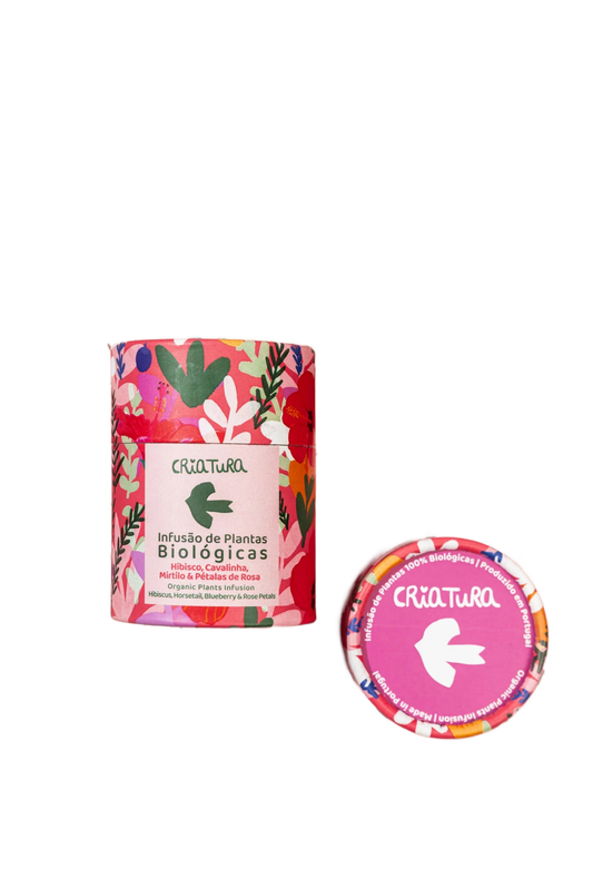 Infusão De Hibisco, Cavalinha, Mirtilo E Pétalas De Rosa - Só Verde